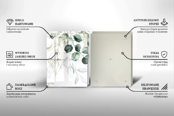 Protection plaque induction Plantes peintes