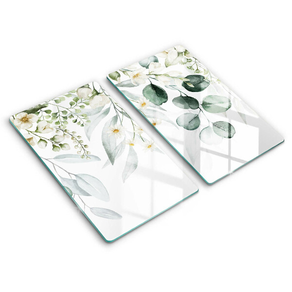 Protection plaque induction Plantes aquarelles