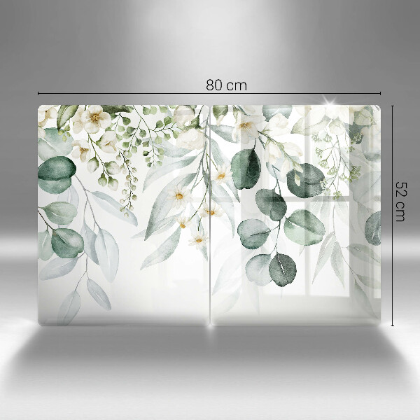 Protection plaque induction Plantes aquarelles