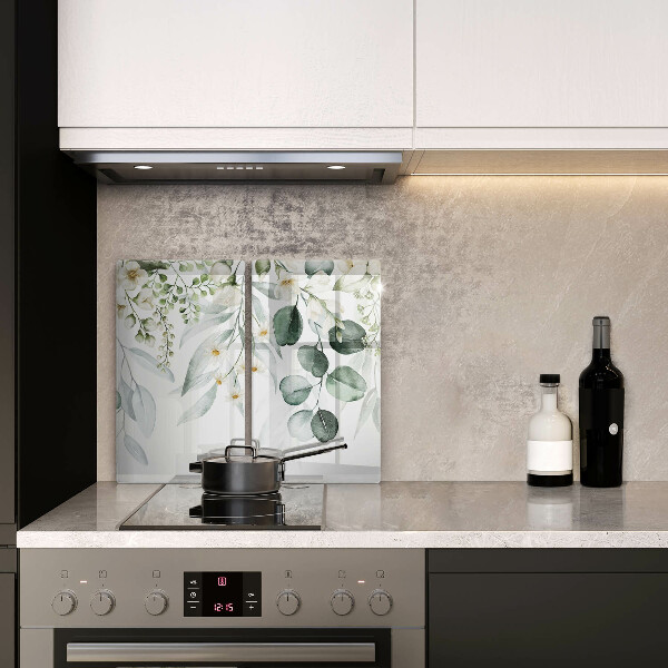 Protection plaque induction Plantes aquarelles