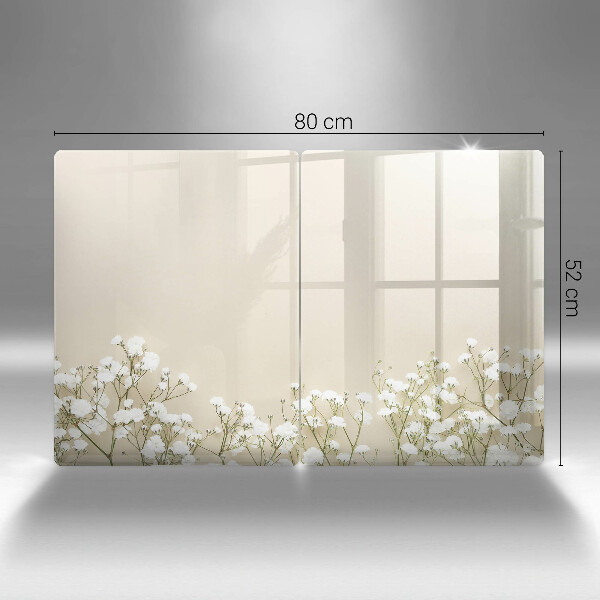 Protection plaque induction Fleurs de bohème en plâtre