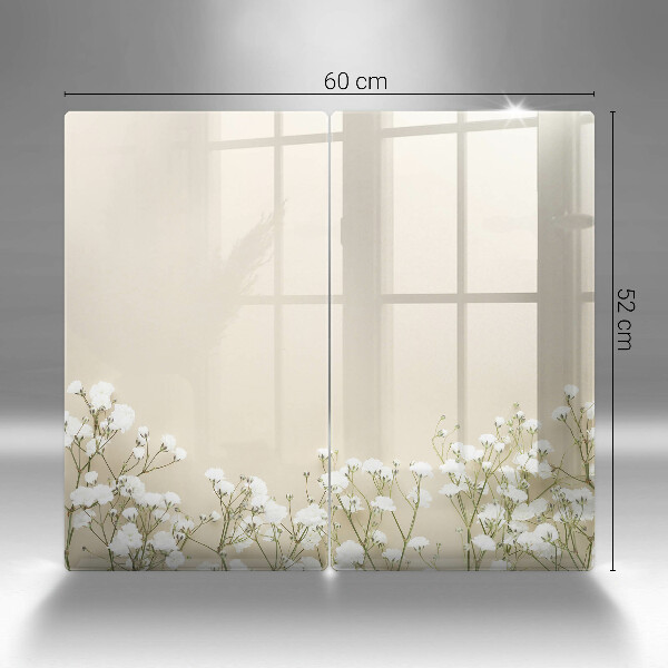 Protection plaque induction Fleurs de bohème en plâtre