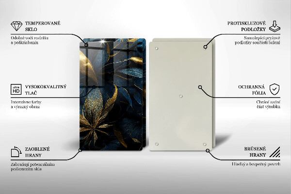 Protection plaque induction Feuilles décoratives avec de l'or