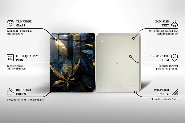 Protection plaque induction Feuilles décoratives avec de l'or