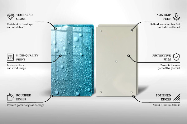 Protection plaque induction Gouttes d'eau