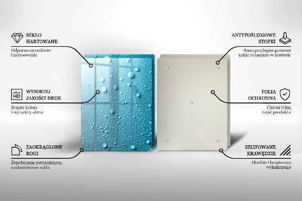 Protection plaque induction Gouttes d'eau