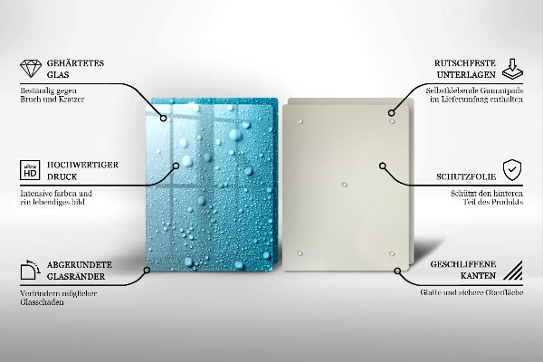 Protection plaque induction Gouttes d'eau