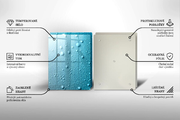 Protection plaque induction Gouttes d'eau