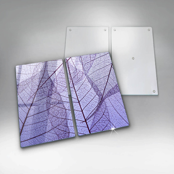 Protection plaque induction Feuilles veinées