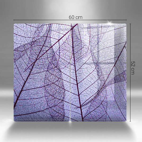 Protection plaque induction Feuilles veinées