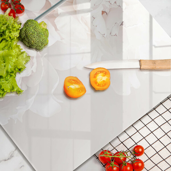 Protection plaque induction Pivoines pastel