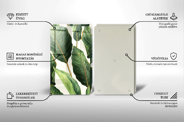 Protection plaque induction Feuilles de banane