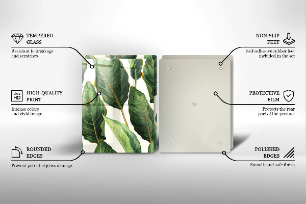 Protection plaque induction Feuilles de banane