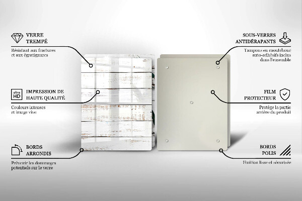 Protection plaque induction Vieilles planches et feuilles