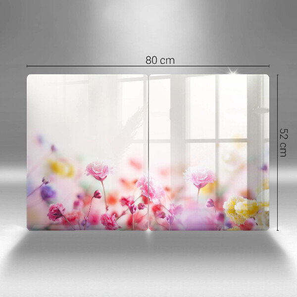 Protection plaque induction Prairie fleurie