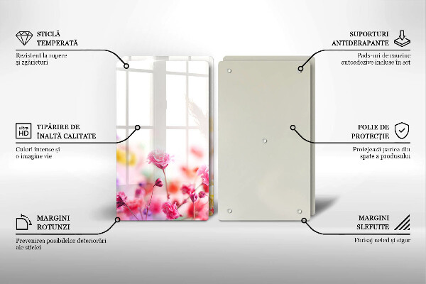 Protection plaque induction Prairie fleurie