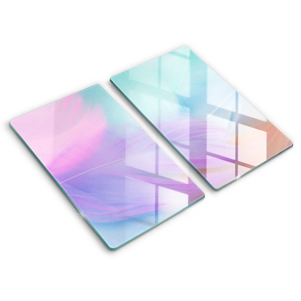 Protection plaque induction Plumes pastels