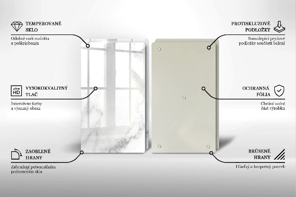 Protection plaque induction Marbre moderne