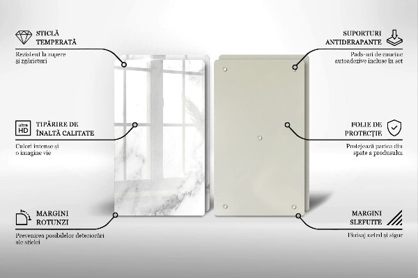 Protection plaque induction Marbre moderne