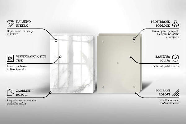 Protection plaque induction Marbre moderne