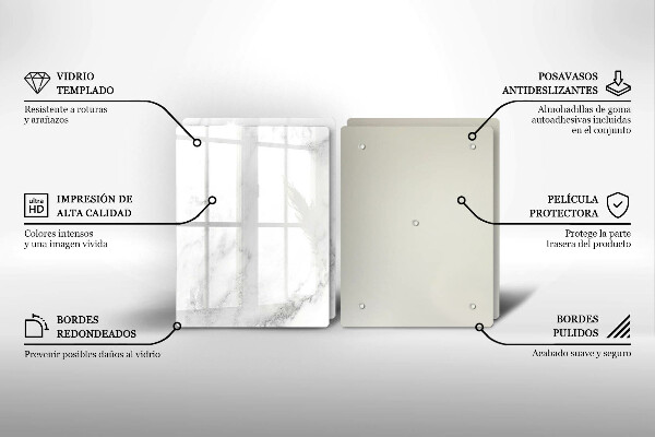 Protection plaque induction Marbre moderne