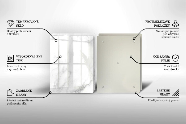 Protection plaque induction Marbre moderne