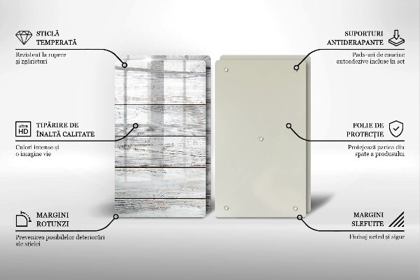 Protection plaque induction Planches de bois brillantes