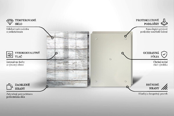 Protection plaque induction Planches de bois brillantes