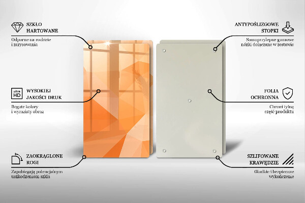 Protection plaque induction Fond géométrique