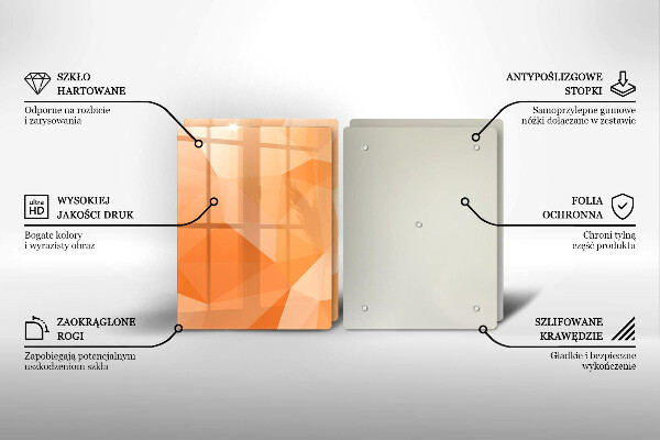 Protection plaque induction Fond géométrique