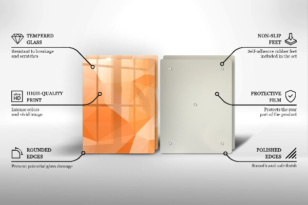 Protection plaque induction Fond géométrique