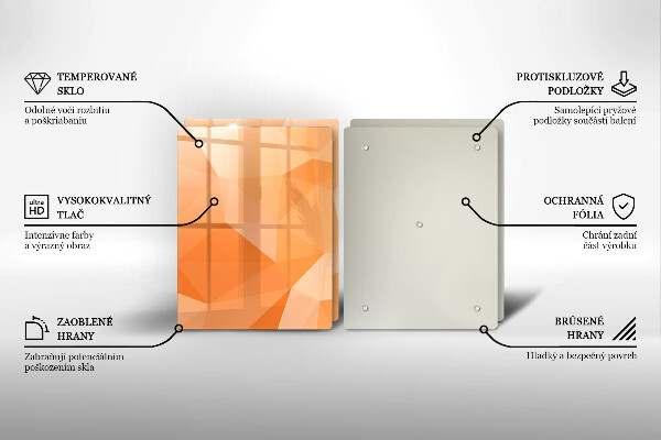 Protection plaque induction Fond géométrique