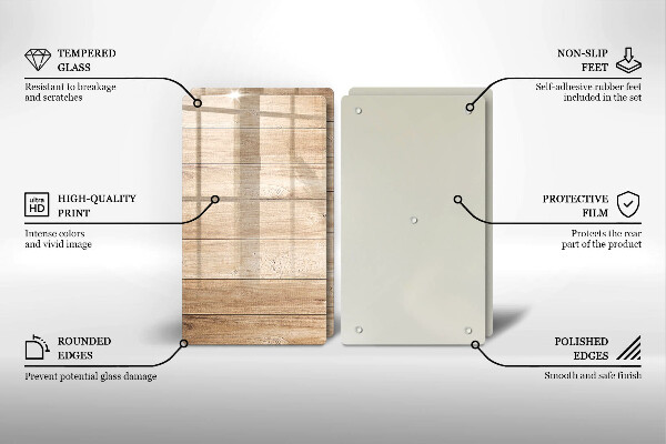 Protection plaque induction Planches de bois