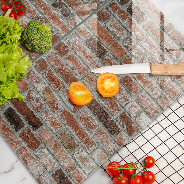 Protection plaque induction Vieux mur de briques