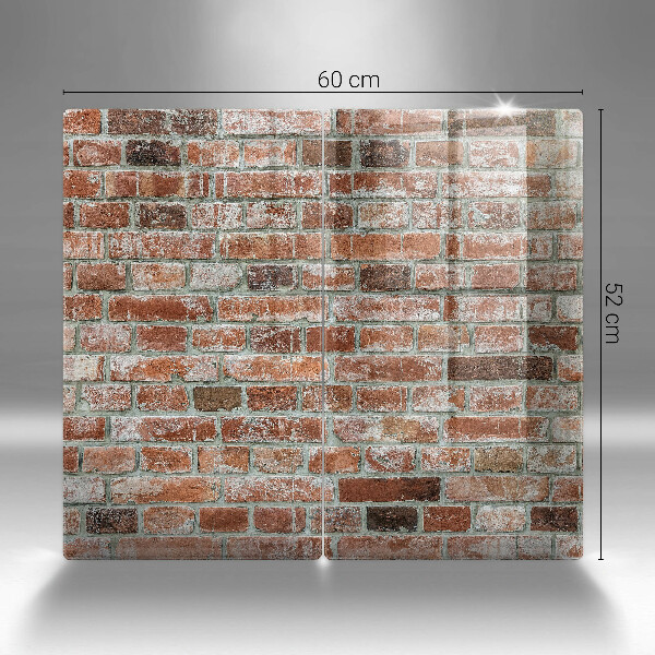 Protection plaque induction Vieux mur de briques