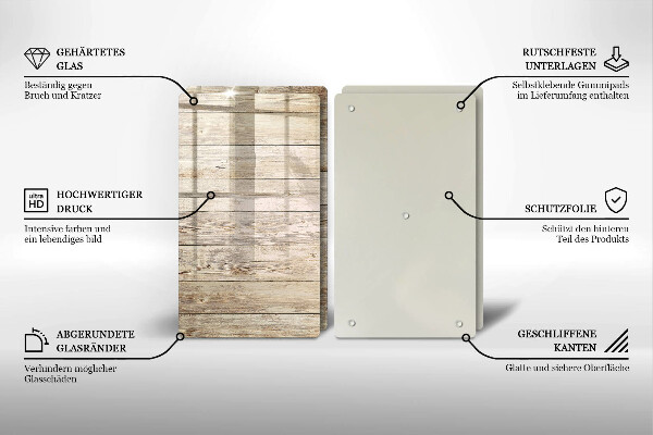 Protection plaque induction Planches de bois