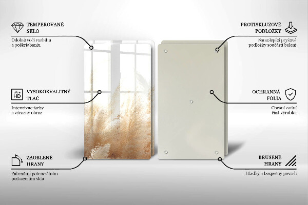 Protection plaque induction Herbe de la pampa