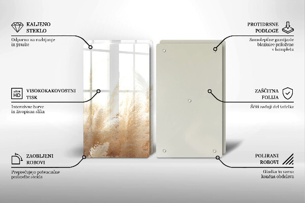 Protection plaque induction Herbe de la pampa