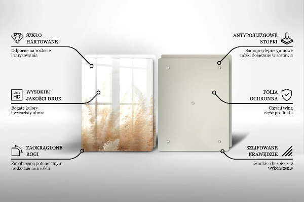 Protection plaque induction Herbe de la pampa