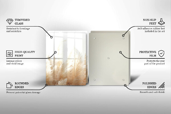 Protection plaque induction Herbe de la pampa