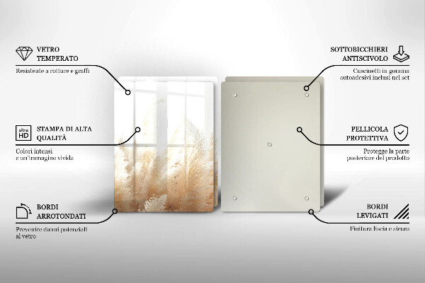 Protection plaque induction Herbe de la pampa