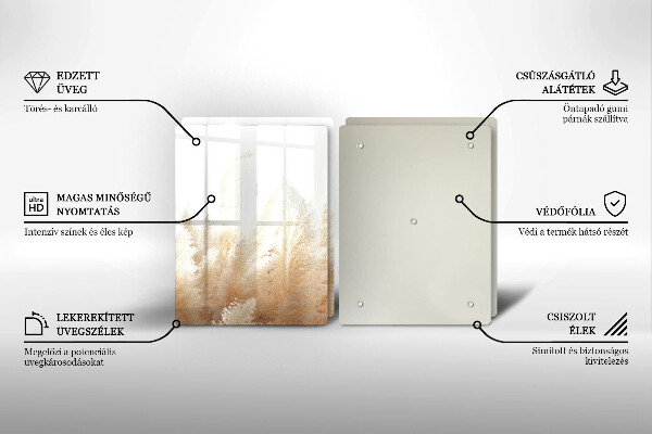 Protection plaque induction Herbe de la pampa