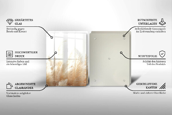 Protection plaque induction Herbe de la pampa