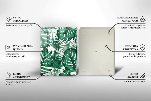 Protection plaque induction Feuilles de monstre