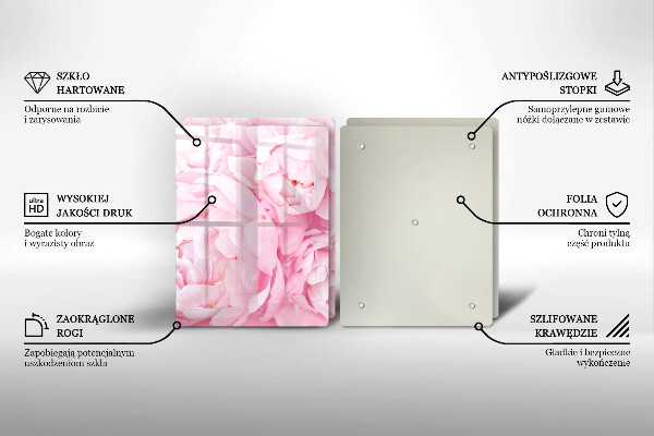 Protection plaque induction Pivoines délicates