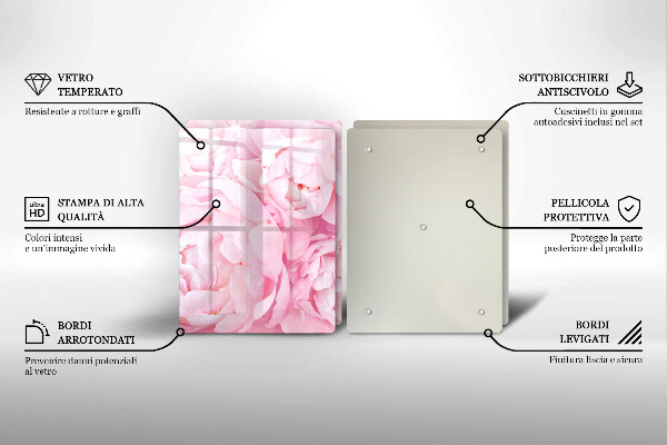 Protection plaque induction Pivoines délicates