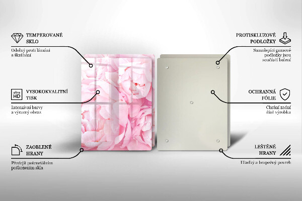 Protection plaque induction Pivoines délicates