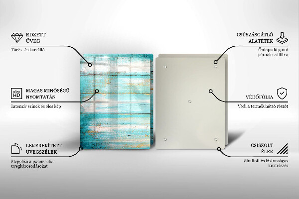 Protection plaque induction Planches de bois vintage