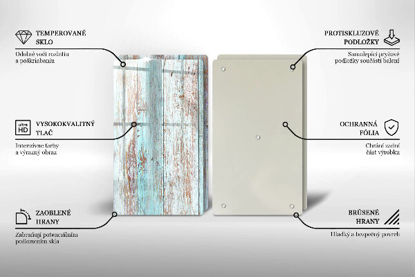 Cache plaque de cuisson Planches anciennes vintage