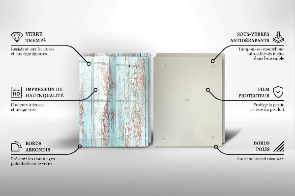 Cache plaque de cuisson Planches anciennes vintage